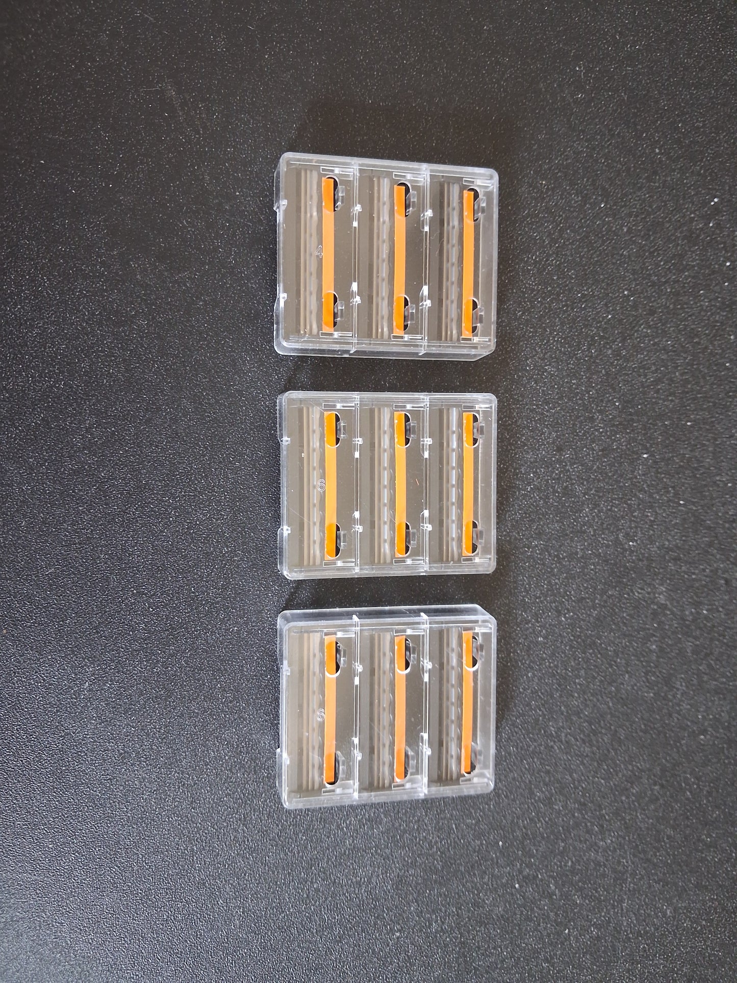 3 6-layer Stainless Steel Razor Cartridges